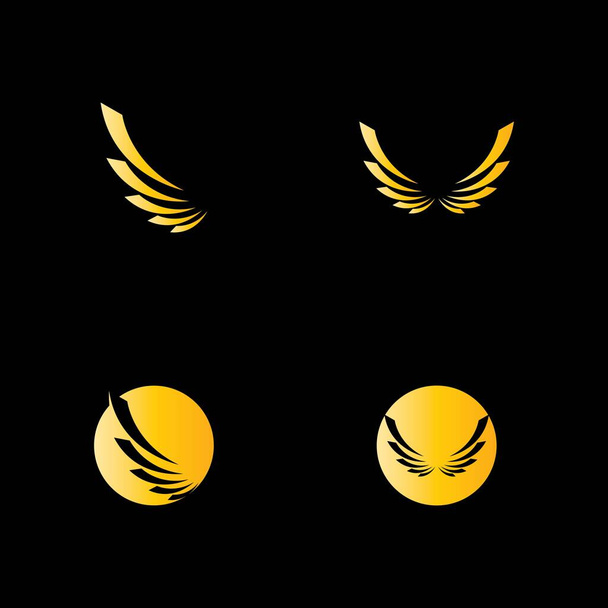 Falcon Wing Logo Template vector icon design - Vector, Image