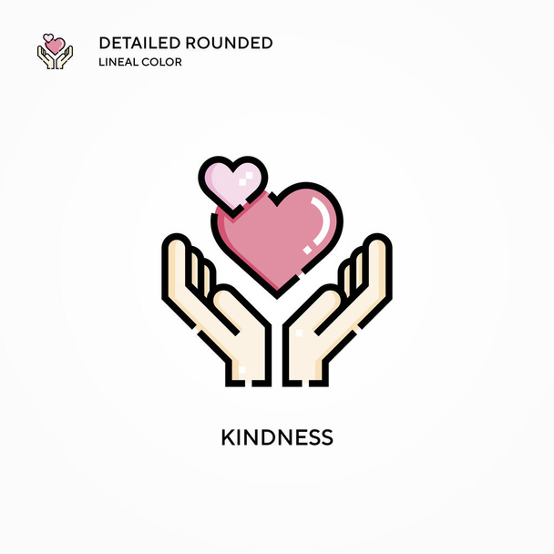 Kindness vector icon. Modern vector illustration concepts. Easy to edit and customize. - Vector, Image