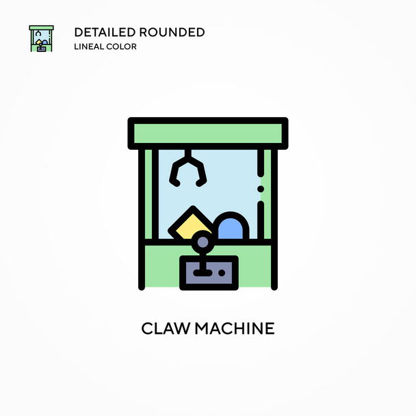 Claw machine vector icon. Modern vector illustration concepts. Easy to edit and customize. - Vector, Image