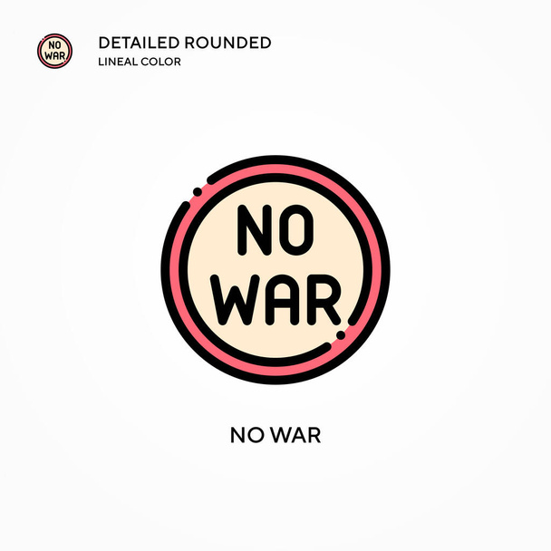 No war vector icon. Modern vector illustration concepts. Easy to edit and customize. - Vector, Image