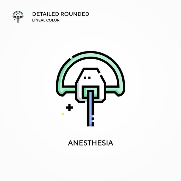 Anesthesia vector icon. Modern vector illustration concepts. Easy to edit and customize. - Vector, Image