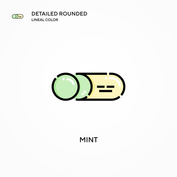 Mint vector icon. Modern vector illustration concepts. Easy to edit and customize. - Vector, Image