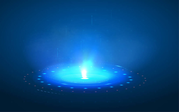 Portal and hologram mystic circle - Vektor, Bild