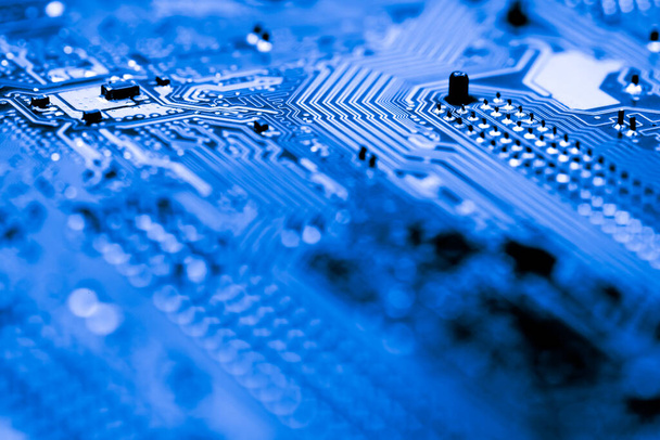 Abstract,close up of Mainboard Electronic background.(logic board,cpu motherboard,circuit,system board,mobo) - Фото, зображення