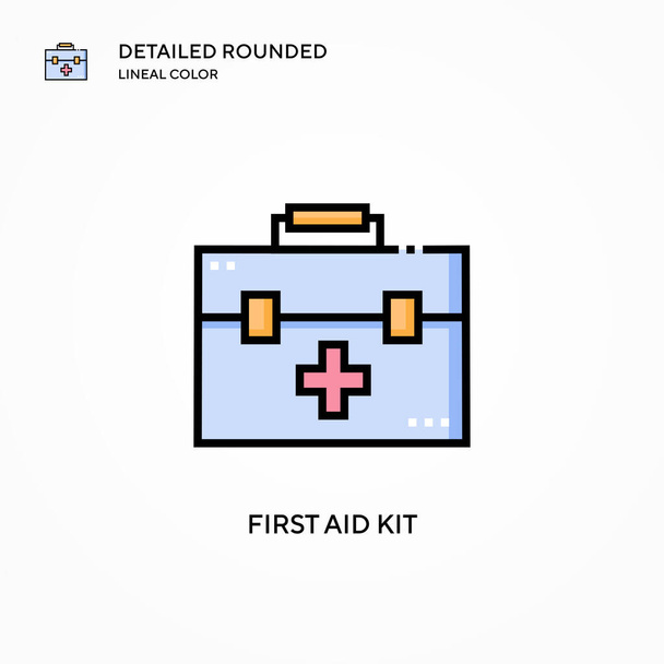 First aid kit vector icon. Modern vector illustration concepts. Easy to edit and customize. - Vector, Image