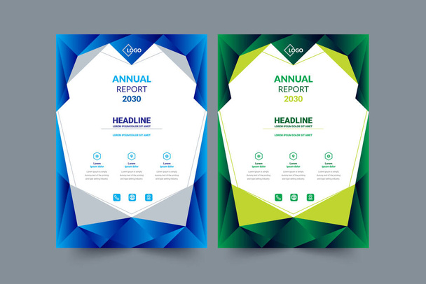modello di layout del rapporto annuale - Vettoriali, immagini