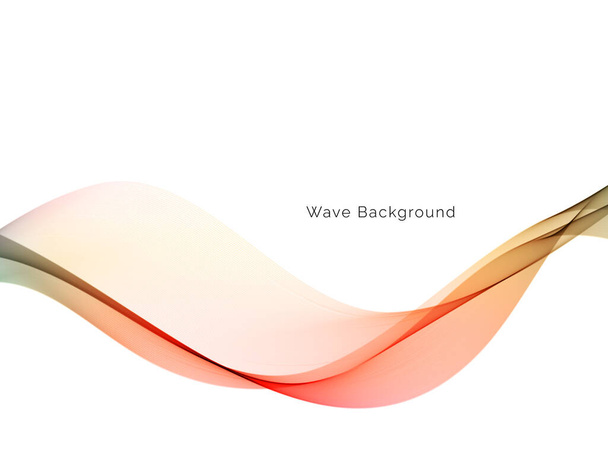 Renkli dalga tasarımı modern arkaplan vektörü - Vektör, Görsel