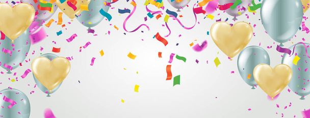 balloons colorful Abstract background - Vektor, kép