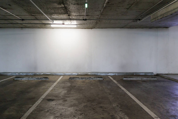 Empty car parking lot space interior background - Photo, Image
