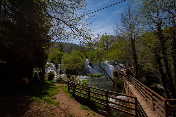 Cascate di Martin Brod nel parco nazionale di Una, Bosnia-Erzegovina - Foto, immagini