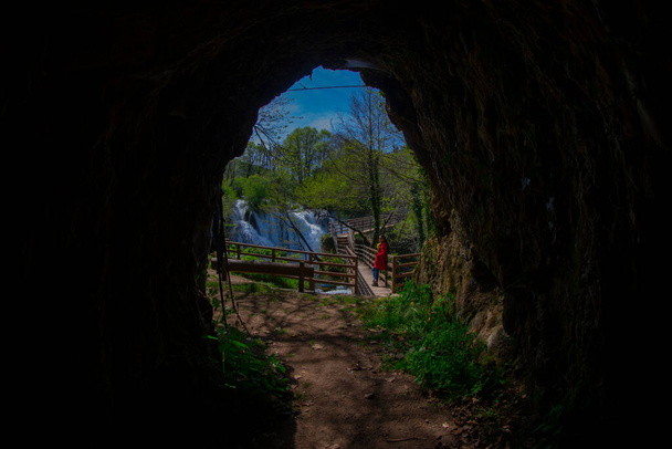Vodopády Martina Broda v Národním parku UNA, Bosna a Hercegovina - Fotografie, Obrázek