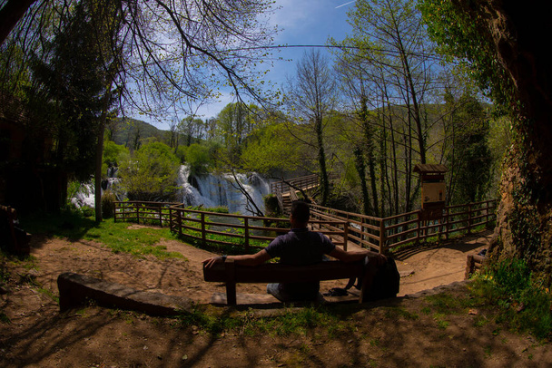 Wodospady Martina Broda w Parku Narodowym Una, Bośnia i Hercegowina - Zdjęcie, obraz