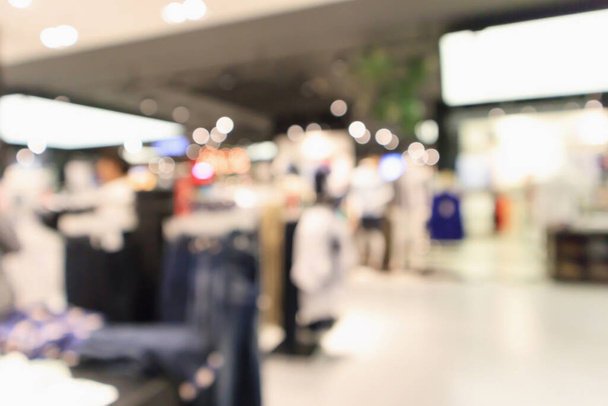 Abstrato blur roupas boutique exibir interior do shopping center fundo - Foto, Imagem