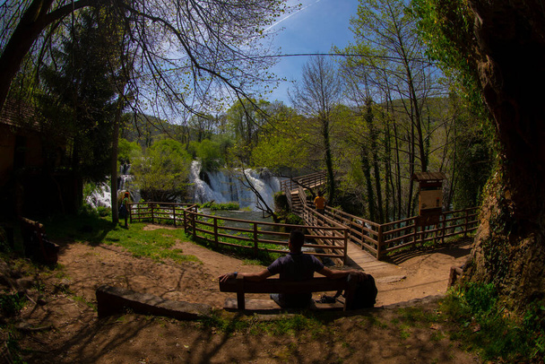 Cachoeiras de Martin Brod no parque nacional de Una, Bósnia e Herzegovina - Foto, Imagem