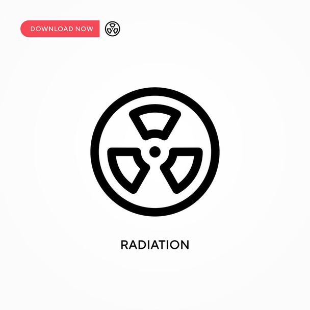Radiation Simple vector icon. Modern, simple flat vector illustration for web site or mobile app - Vector, Image