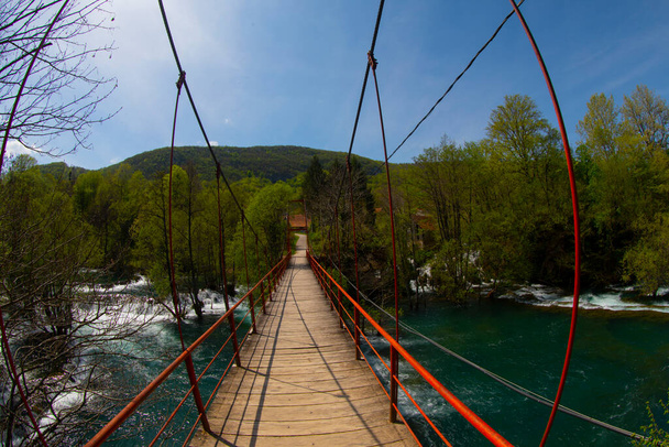 Martin Brod 'un Şelaleleri Una Ulusal Parkı, Bosna-Hersek' te - Fotoğraf, Görsel