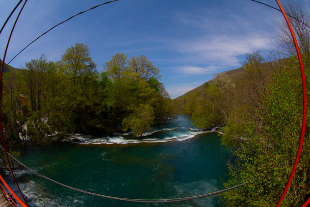 Watervallen van Martin Brod in Nationaal Park Una, Bosnië en Herzegovina - Foto, afbeelding