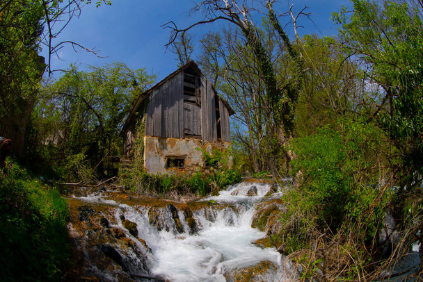 Martin Brod vízesései az Una Nemzeti Parkban, Bosznia-Hercegovina - Fotó, kép