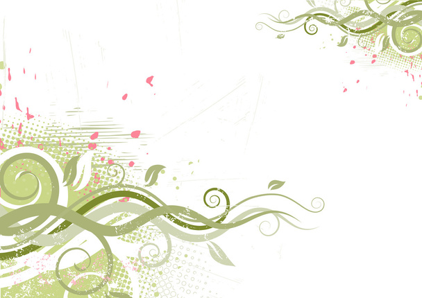 Grunge Floral Background - Foto, immagini