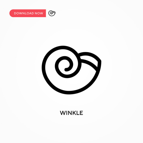 Winkle Basit vektör simgesi. Web sitesi veya mobil uygulama için modern, basit düz vektör çizimi - Vektör, Görsel
