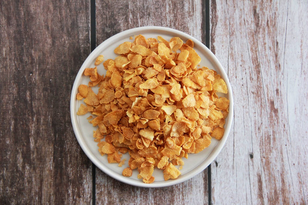 seco natural Café da manhã muesli cereal na placa - Foto, Imagem