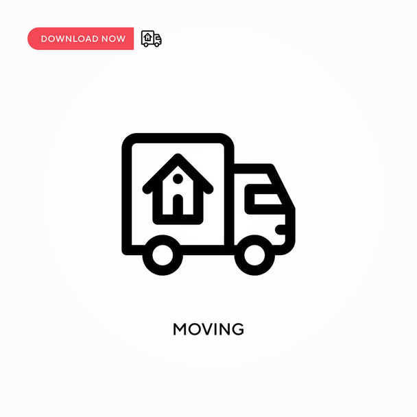 Moving Simple vector icon. Modern, simple flat vector illustration for web site or mobile app - Vector, Image