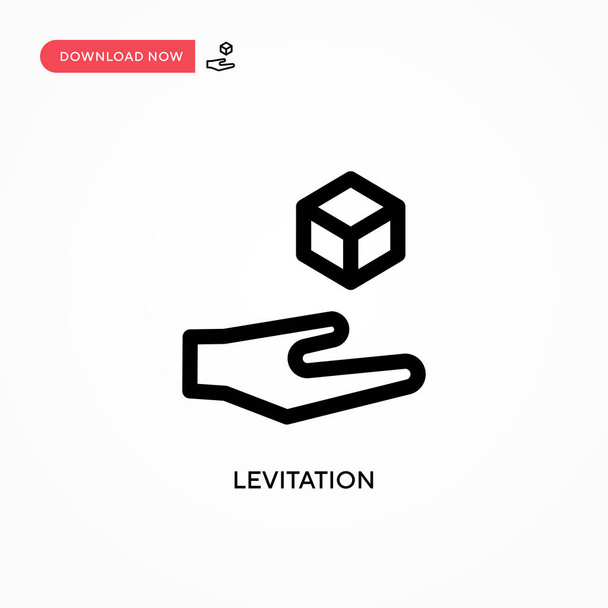Levitação Ícone vetorial simples. ilustração vetorial plana moderna e simples para web site ou aplicativo móvel - Vetor, Imagem