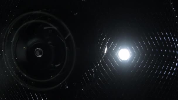 Propeller eines Ventilators vor dem Licht - Filmmaterial, Video