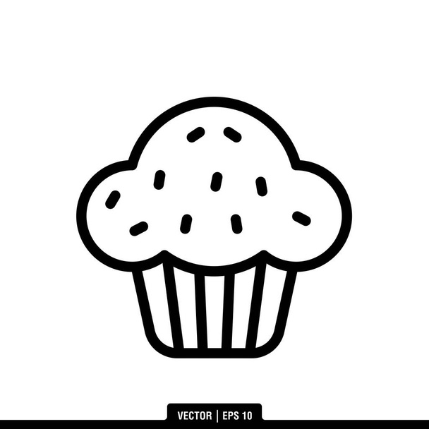 Paras muffinssi kuvake vektori, kuva logo malli trendikäs tyyli. Sopii moniin tarkoituksiin. - Vektori, kuva