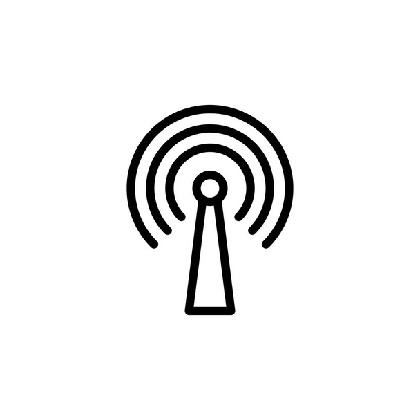 Plantilla de logotipo de ilustración de vectores de iconos de señal Wifi - Vector, imagen