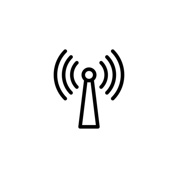 Modèle de logo d'illustration vectorielle d'icône de signal de Wifi - Vecteur, image