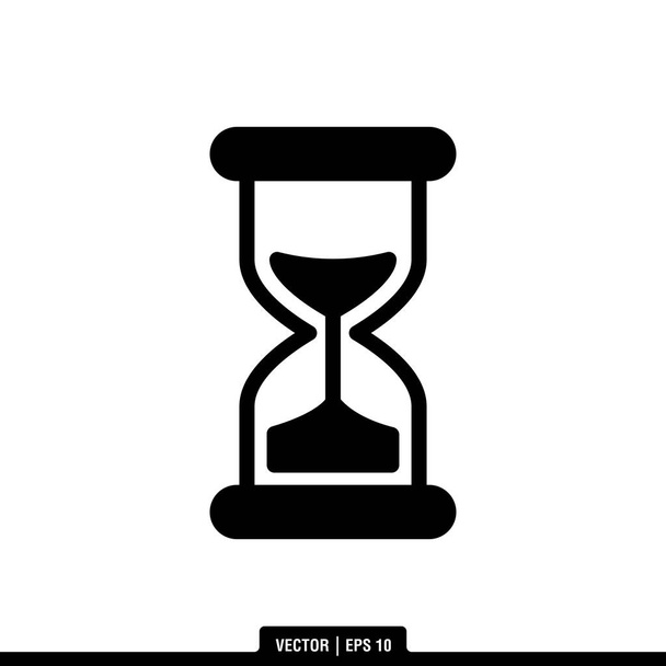 The best of hourglass icon vector, illustration logo template in trendy style. Suitable for many purposes. - Vector, Image