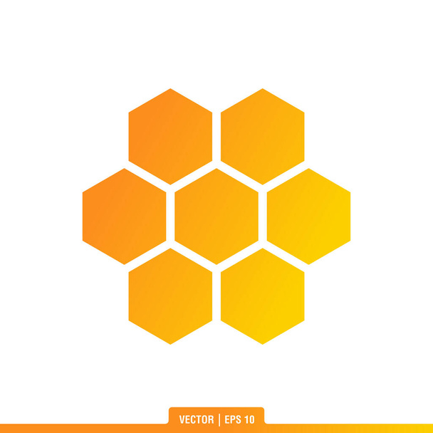 Nejlepší vektor ikon Honey Comb, ilustrační šablona loga v módním stylu. Vhodné pro mnoho účelů. - Vektor, obrázek