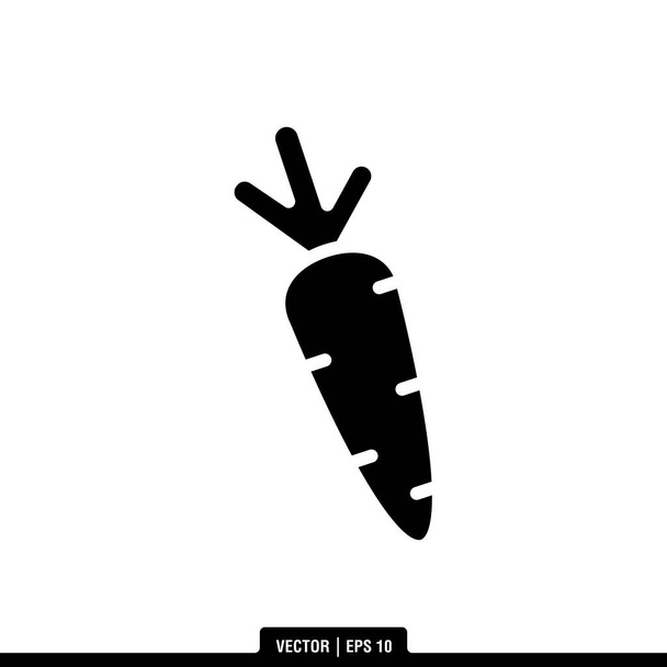 El mejor vector de icono de zanahoria, plantilla de logotipo de ilustración en estilo de moda. Conveniente para muchos propósitos. - Vector, Imagen