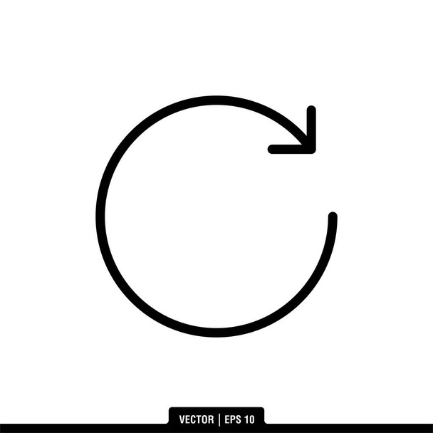 Refresh Icon Vector Illustration Logo Template - Vector, Image