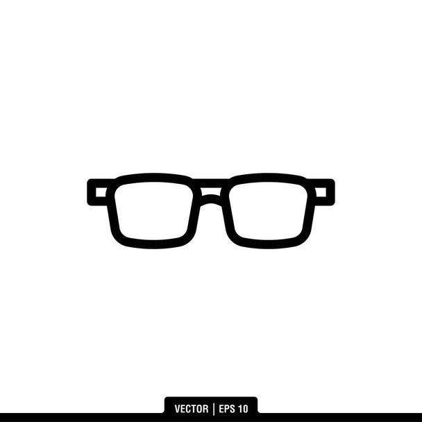 Glasses Icon Vector Illustration Logo Template - Vector, Image