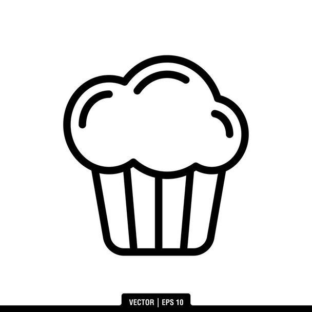 Paras muffinssi kuvake vektori, kuva logo malli trendikäs tyyli. Sopii moniin tarkoituksiin. - Vektori, kuva