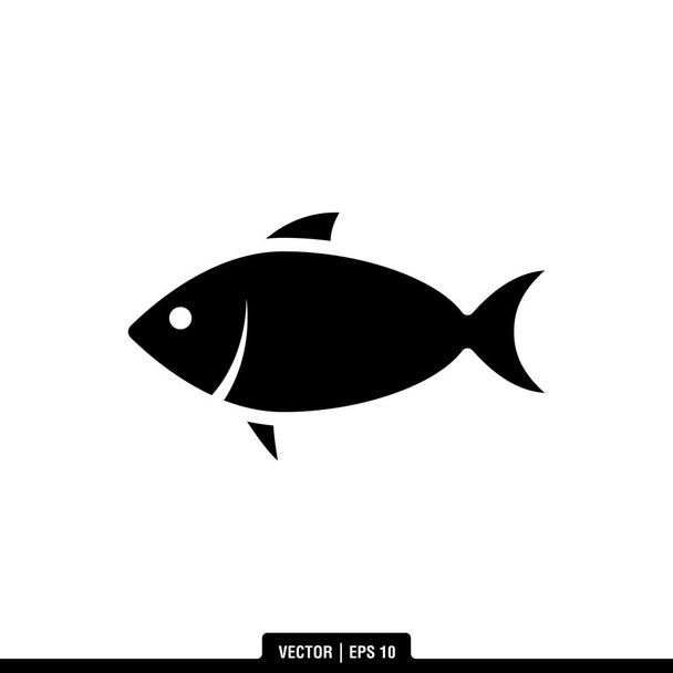 流行のスタイルで最高の魚のアイコンベクトル、イラストのロゴテンプレート。多くの目的に適しています. - ベクター画像