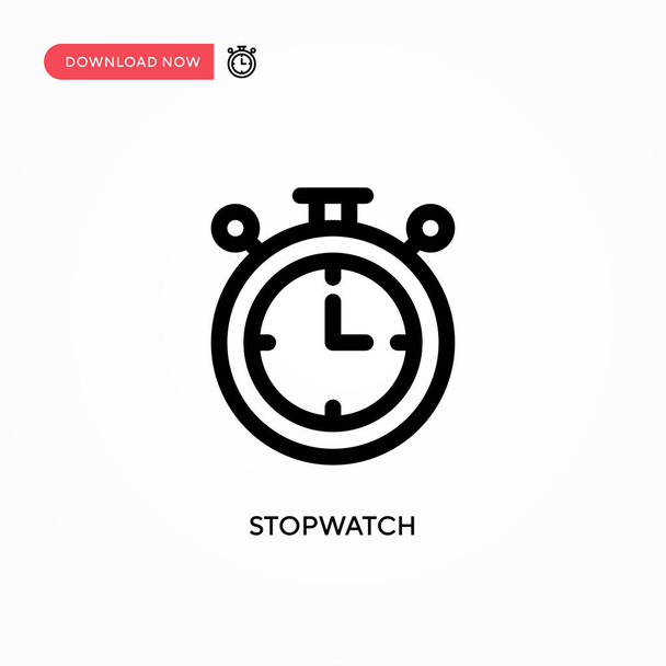 Stopwatch Simple vector icon. Modern, simple flat vector illustration for web site or mobile app - Vector, Image