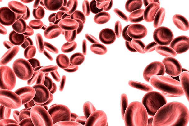 Blutkörperchen 3d render - Foto, Bild