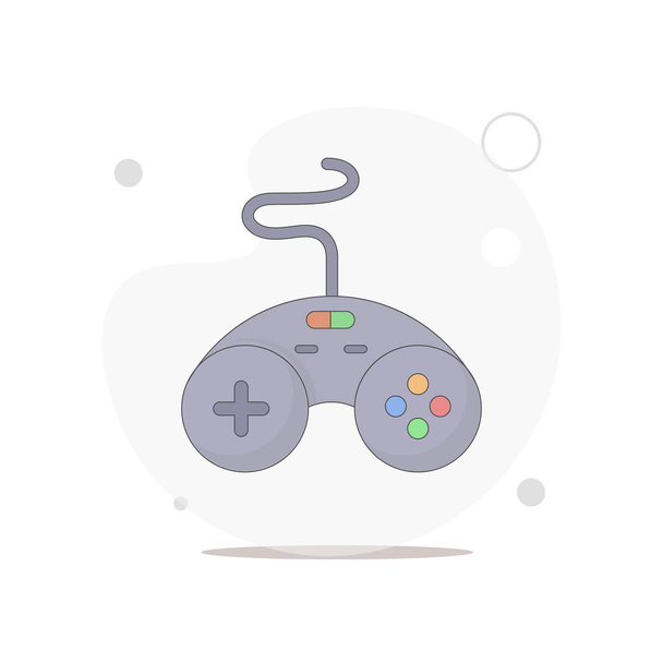 Joystick isolato. gamepad vettoriale illustrazione piatta su bianco - Vettoriali, immagini