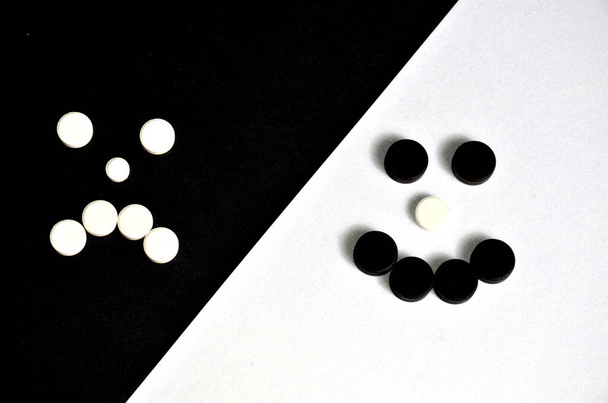 black and white dice - Foto, Imagem
