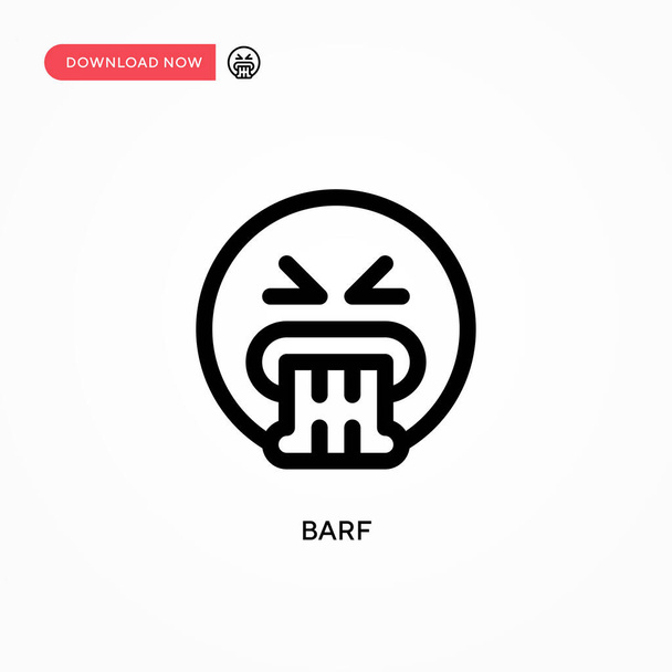 Barf Simple icône vectorielle. Illustration vectorielle plate moderne et simple pour site Web ou application mobile - Vecteur, image