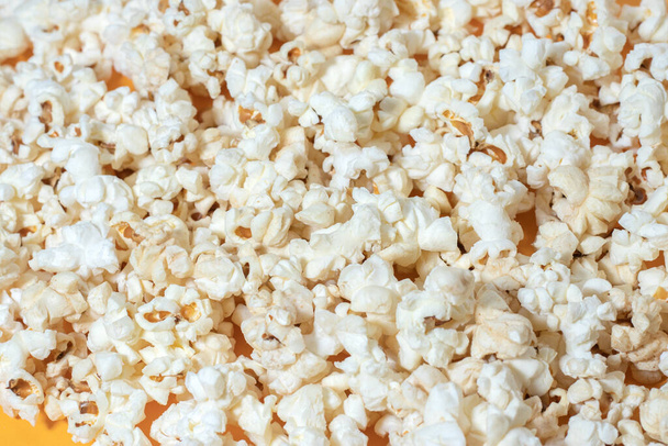 Popcorn texture background close up. - Fotografie, Obrázek
