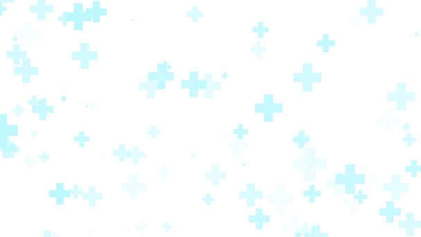 Santé médicale bleu croix motif fond blanc. Résumé technologie de la santé et concept scientifique. - Photo, image