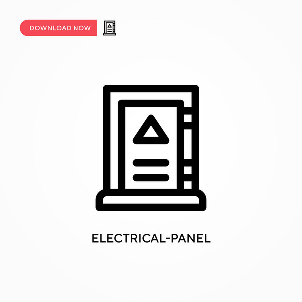 Elektrik paneli basit vektör simgesi. Web sitesi veya mobil uygulama için modern, basit düz vektör çizimi - Vektör, Görsel