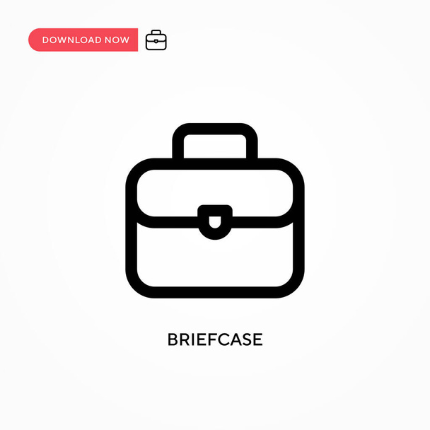 Briefcase Ícone vetorial simples. ilustração vetorial plana moderna e simples para web site ou aplicativo móvel - Vetor, Imagem