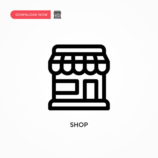 Shop Simple vector icon. Modern, simple flat vector illustration for web site or mobile app - Vector, Image