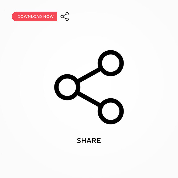 Share Simple vector icon. Современная, простая векторная иллюстрация для веб-сайта или мобильного приложения - Вектор,изображение