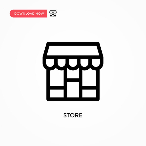 Store Simple vector icon. Modern, simple flat vector illustration for web site or mobile app - Vector, Image
